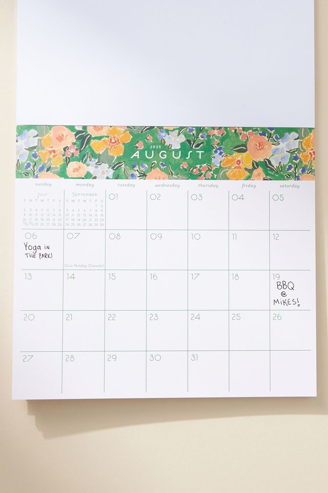 Seedlings 2023 Floral Calendar Pad #2