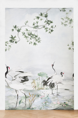 Crane Animal Wall Mural - Thumbnail 2