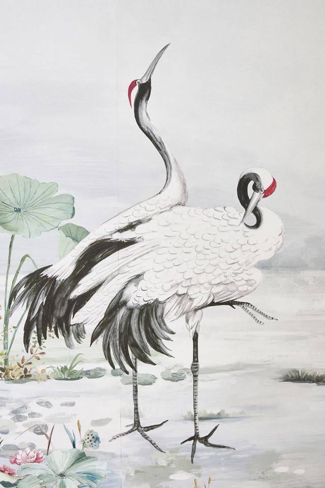 Crane Animal Wall Mural #2