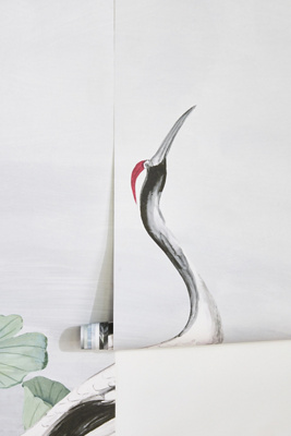 Crane Animal Wall Mural - Thumbnail 4