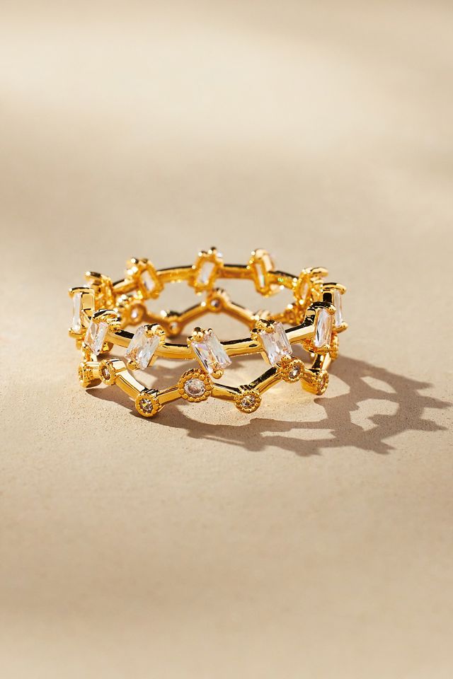 Set of Two Delicate Stacking Rings | Anthropologie