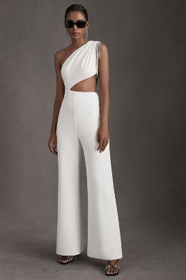 white bridal jumpsuit