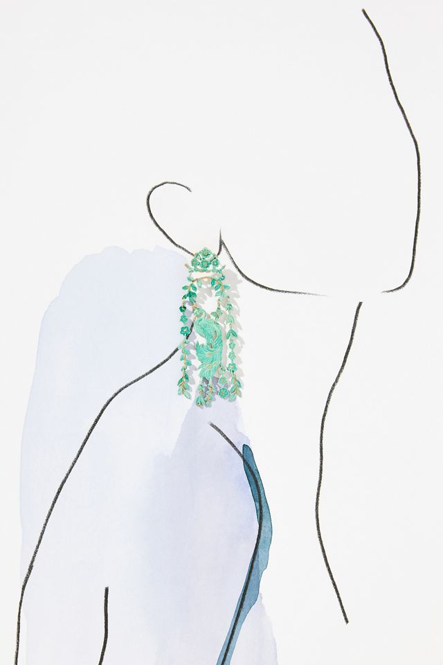 We Dream in Colour Jade Palace Garden Earrings #2