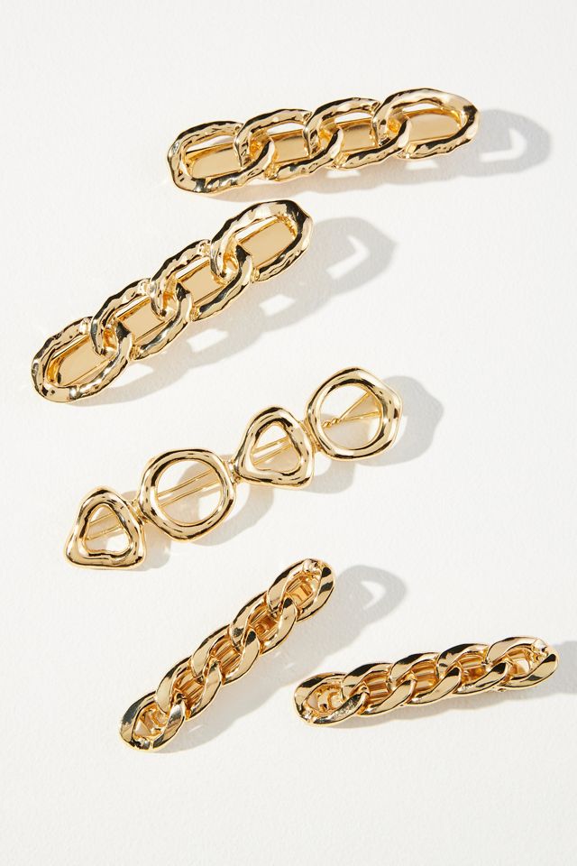 Set of Five Hair Clips Anthropologie