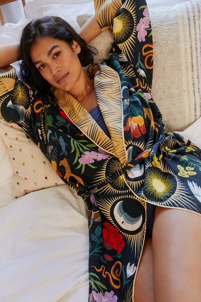 Rosa de Weerd for Anthropologie Morgenmantel mit Blumenprint #5