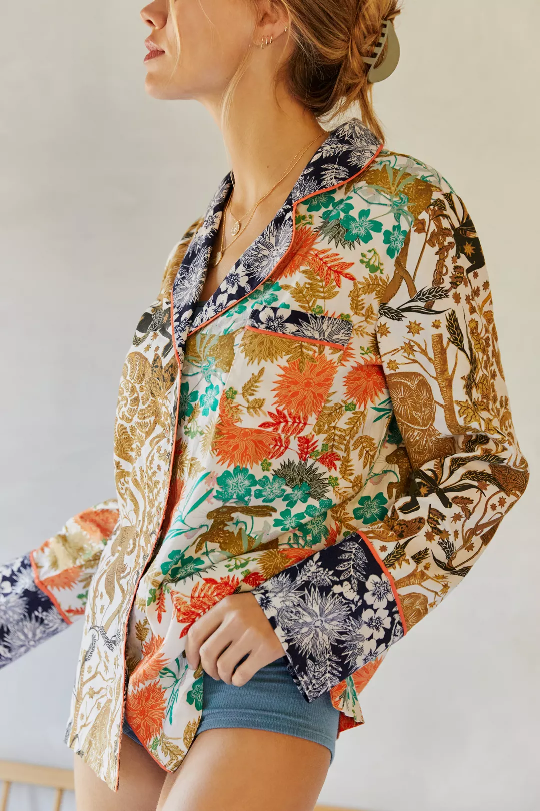 Anthropologie flannel sleep top
