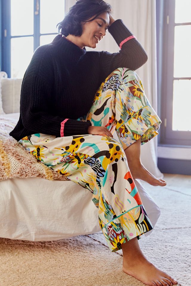 Marcos Navarro for Anthropologie Flannel Sleep Pants #6