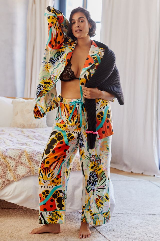 Marcos Navarro for Anthropologie Flannel Sleep Top #4