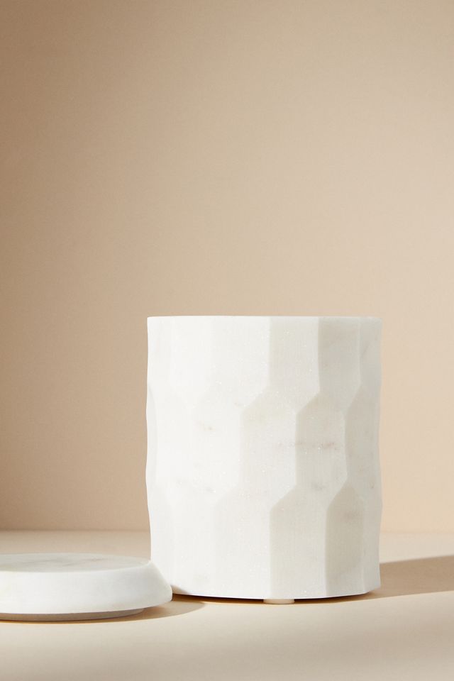 Faceted Marble Canister #1