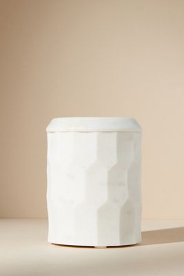 Faceted Marble Canister