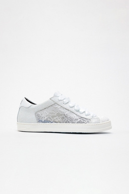 P448 John Fiore Sneakers In Silver