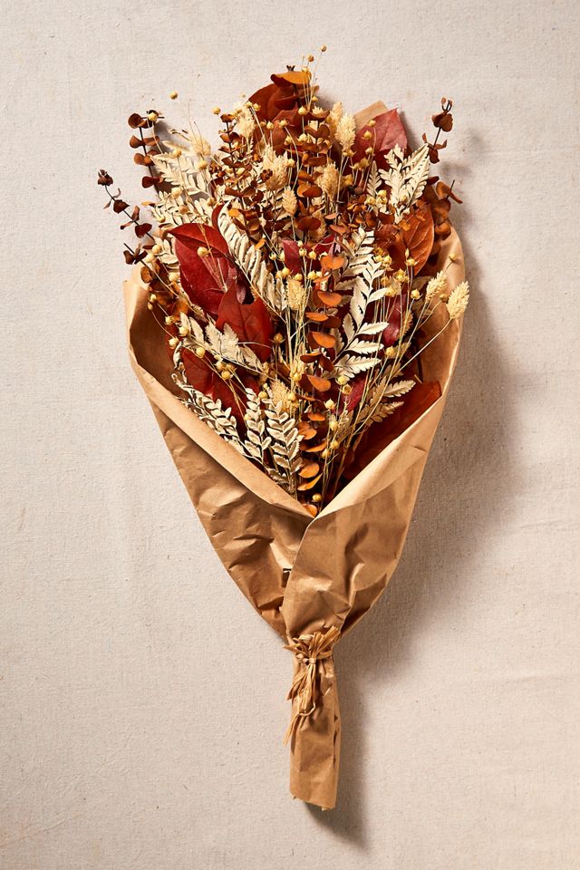 Preserved Salal, Phalaris + Flax Pod Bouquet #1