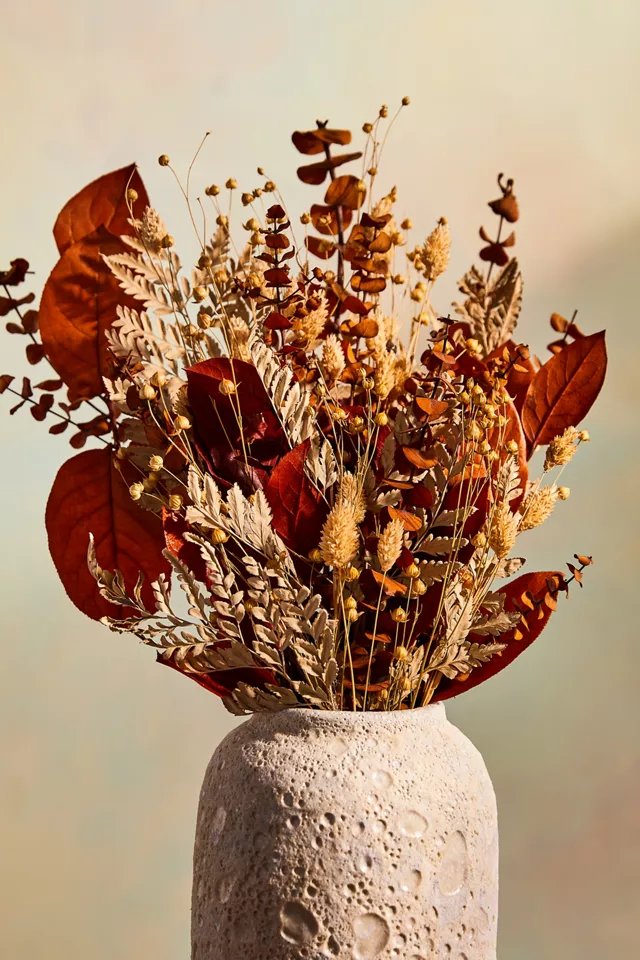 Terrain Preserved Salal, Phalaris + Flax Pod Bouquet