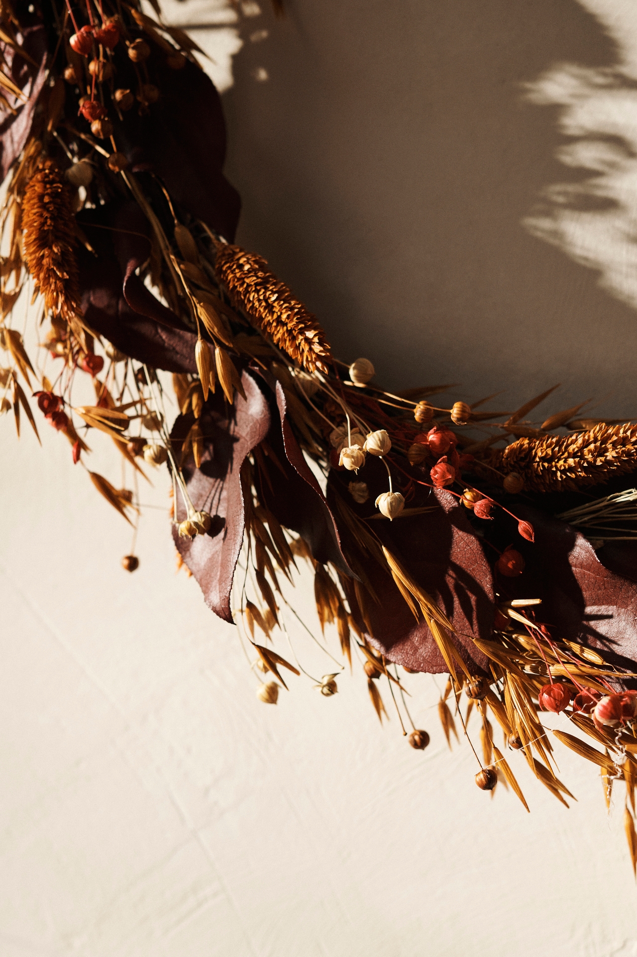 Preserved Oat + Flax Wreath