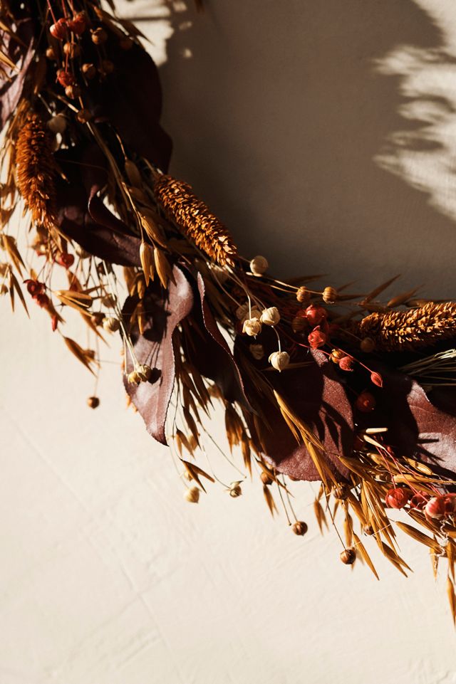 Preserved Oat + Flax Wreath #1