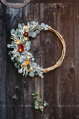 Terrain Bohemia Sunset Asymmetric Wreath
