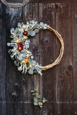 Bohemia Sunset Asymmetric Wreath