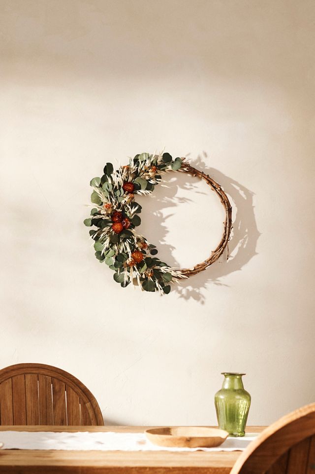 Bohemia Sunset Asymmetrical Wreath #1