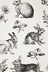 Bunny Toile Wallpaper #2