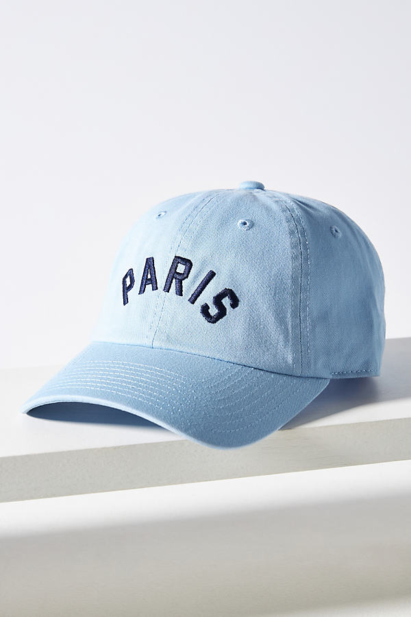 Shop Anthropologie The Wanderlust Paris Baseball Cap In Blue