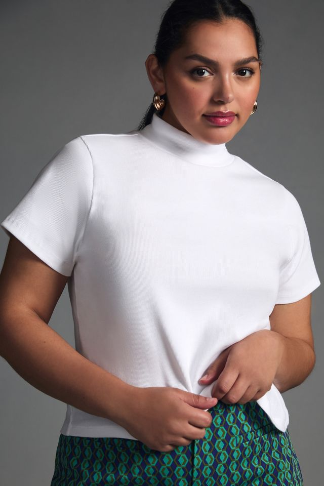 The Blair Baby Tee by Maeve: Mock-Neck Edition #7