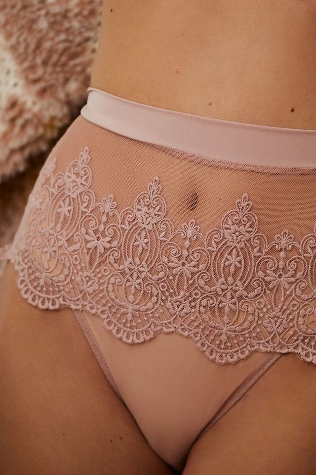 The Hallie High-Waisted Embroidered Lace Panty #2
