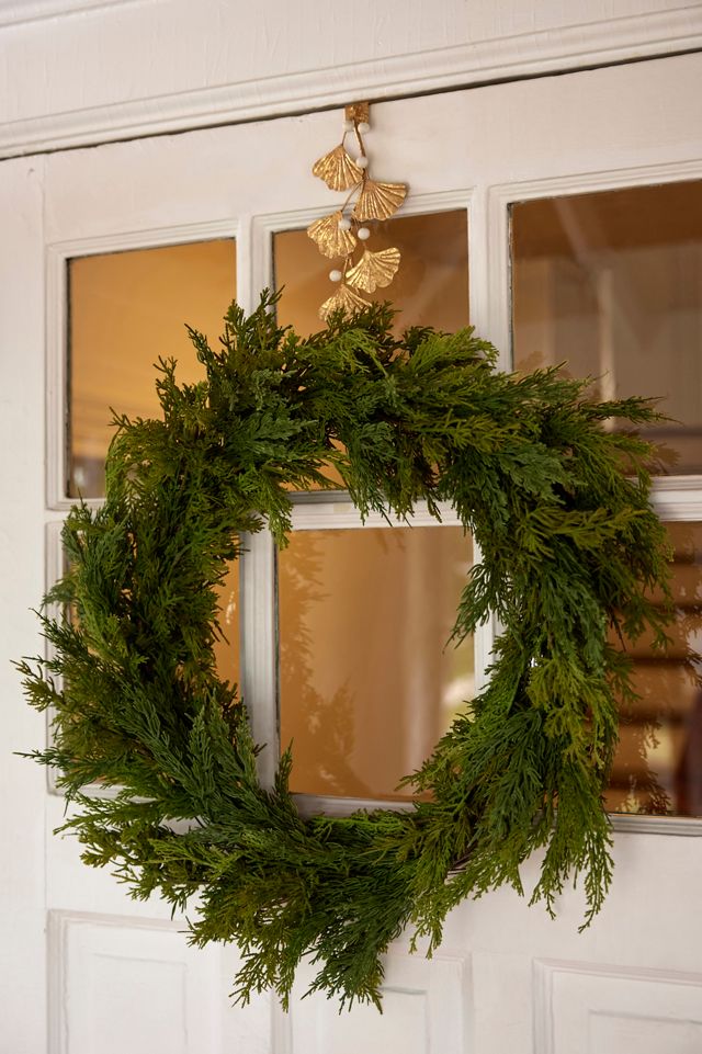 Ginkgo Leaf + Berry Wreath Hanger #2