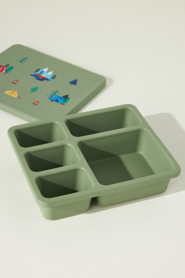 ABC Austin Baby Co Silicone Bento Lunch Box 5 Compartments w/Lid