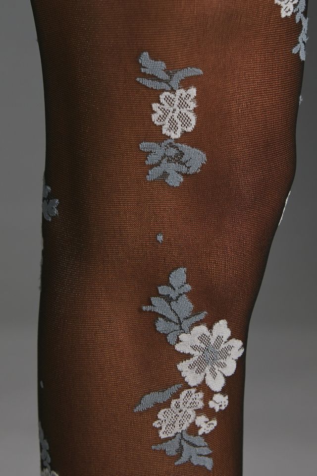 Sheer Floral Tights #3