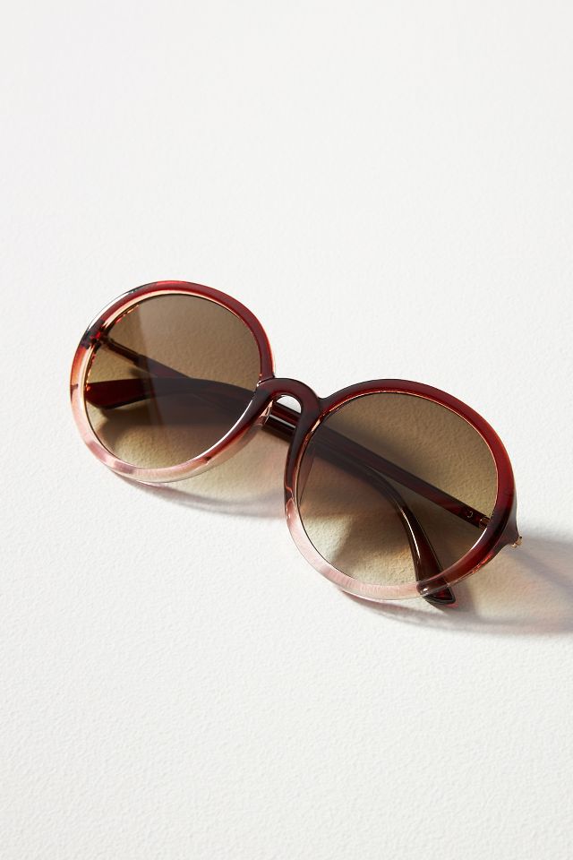 Round Ombré Sunglasses Anthropologie