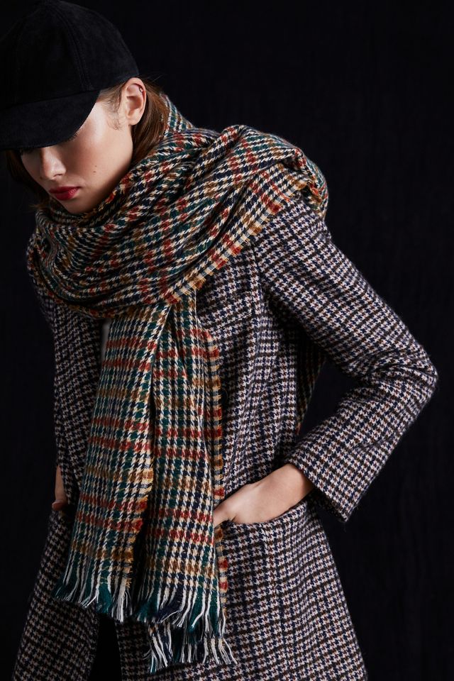 Houndstooth Scarf | Anthropologie