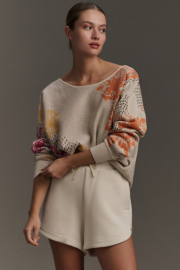Shop Daily Practice By Anthropologie Hazy Daze Pullover Sweater In Beige