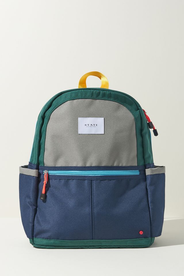 Kane Kids Green and Navy Backpack #1