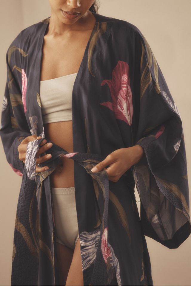 By Anthropologie Long-Sleeve Robe #1