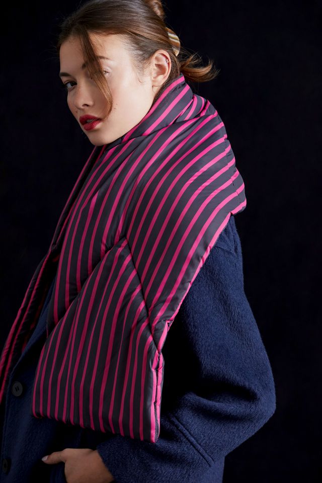 Striped Puffer Scarf #2