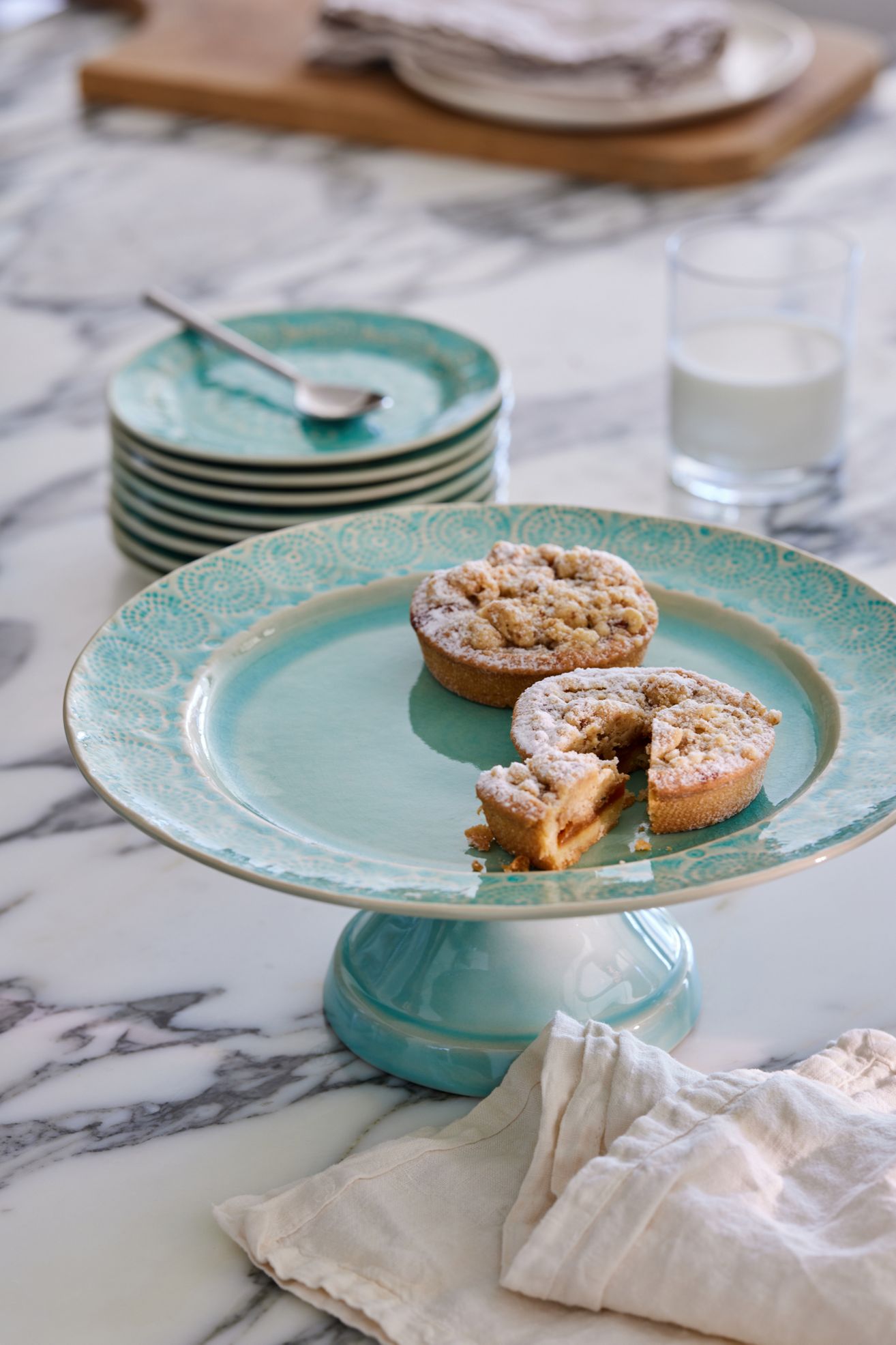 Old Havana Cake Stand - Mint, LARGE CAKE STAND