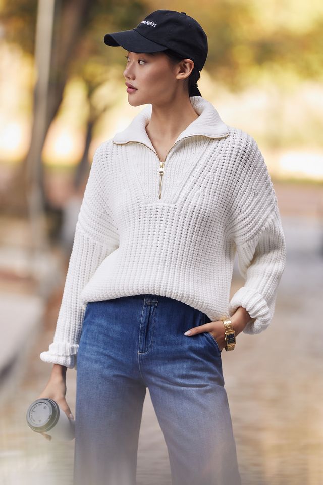 Varley Natalia Half-Zip Sweater | Anthropologie