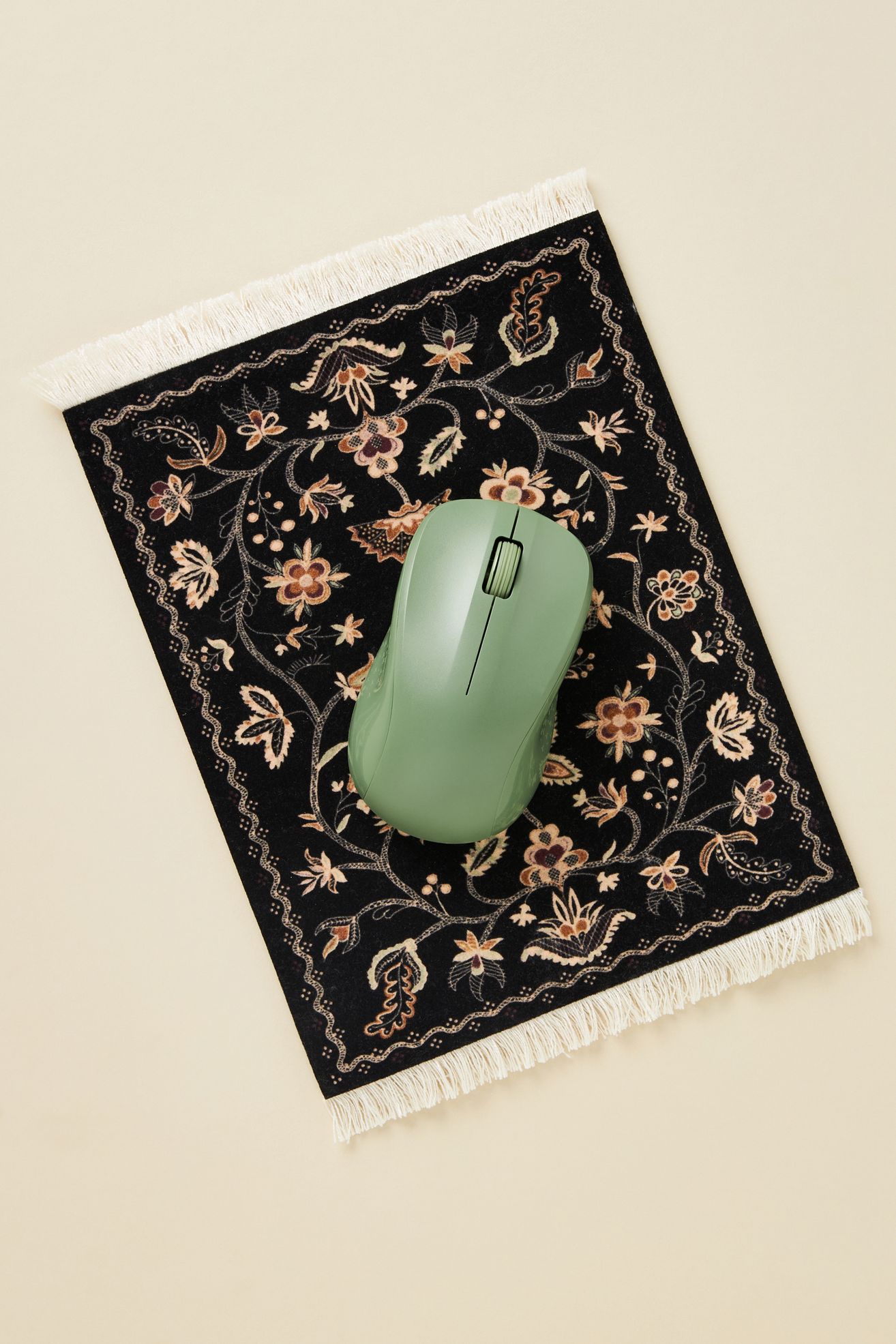 Rug Mouse Pad - Black Pattern, One Size