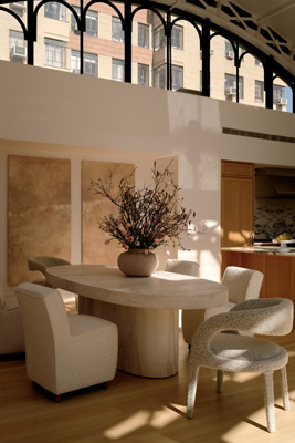 Anthropologie Swirled Drum Dining Table - Thumbnail 2