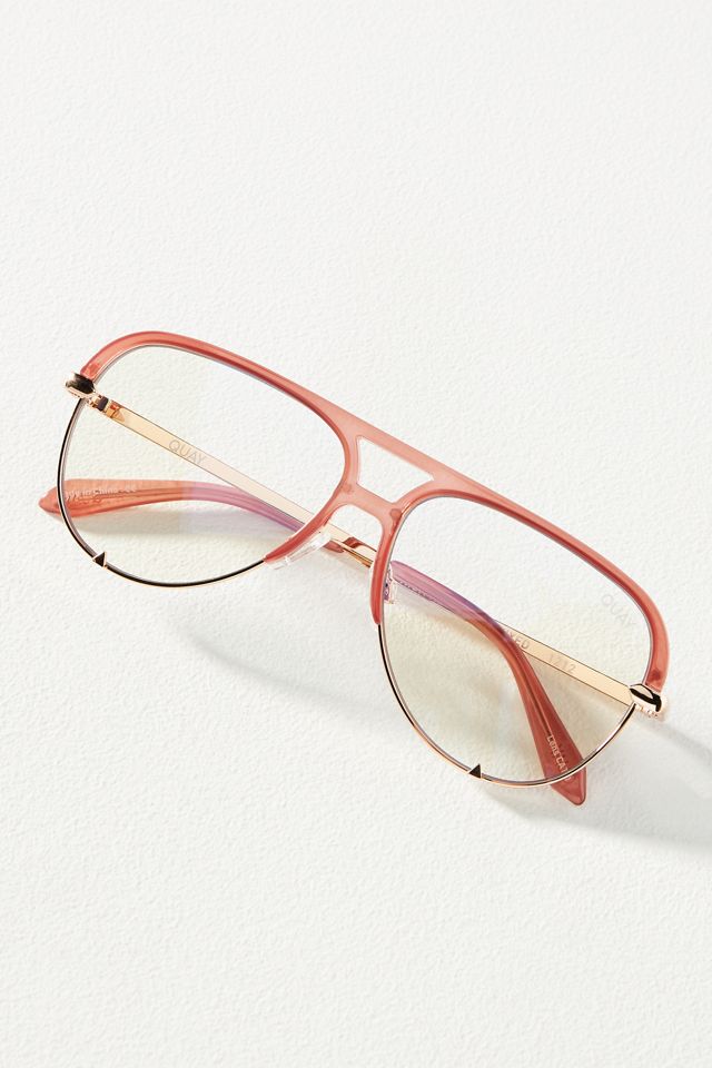 Quay High Key Mini Remixed Blue Light Glasses | Anthropologie