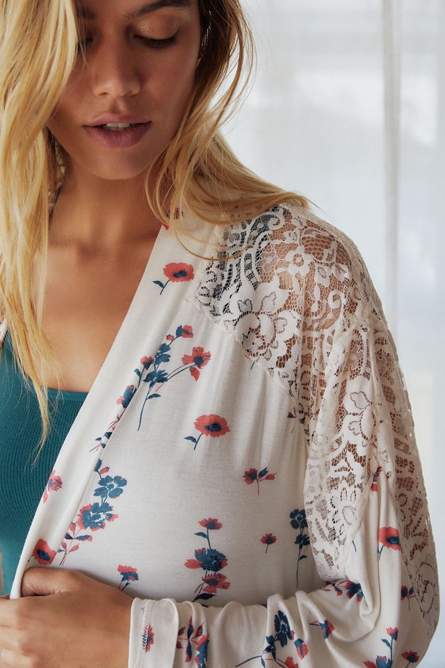 By Anthropologie Lace Knit Robe #1