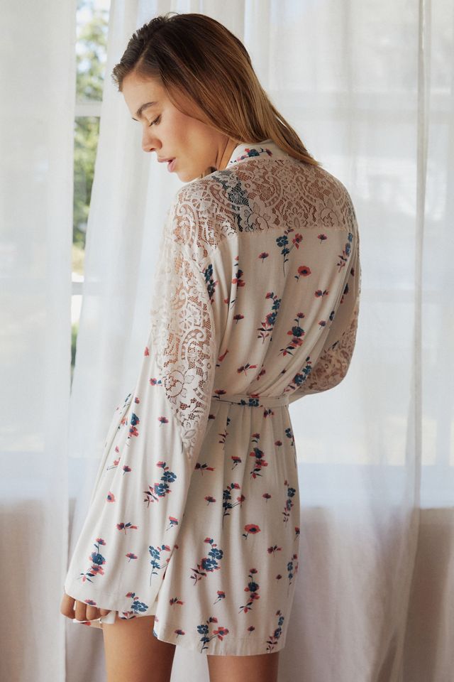 By Anthropologie Lace Knit Robe #2