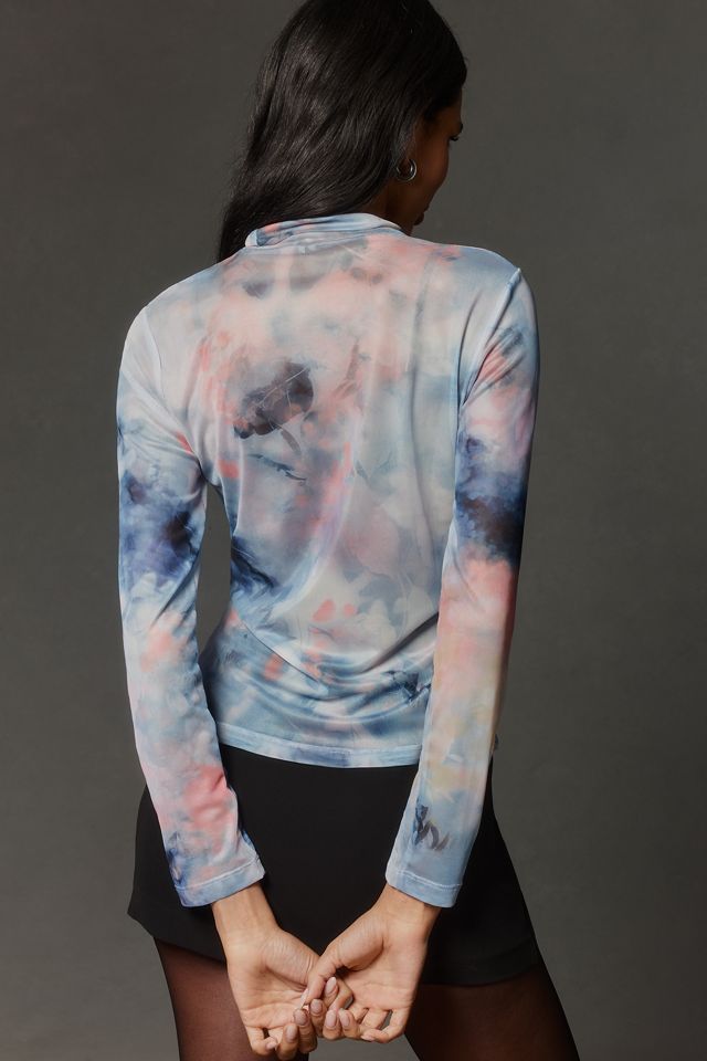 By Anthropologie Mesh Turtleneck Top #2