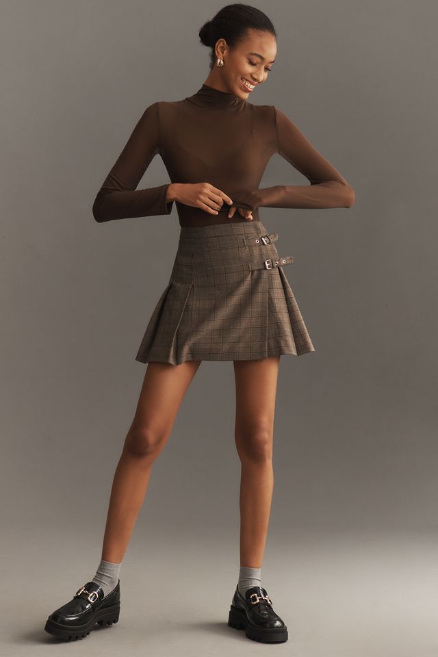 By Anthropologie Mesh Turtleneck Top
