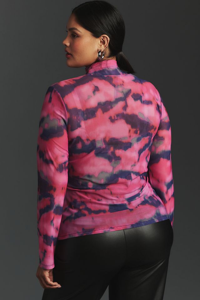 By Anthropologie Mesh Turtleneck Top #6