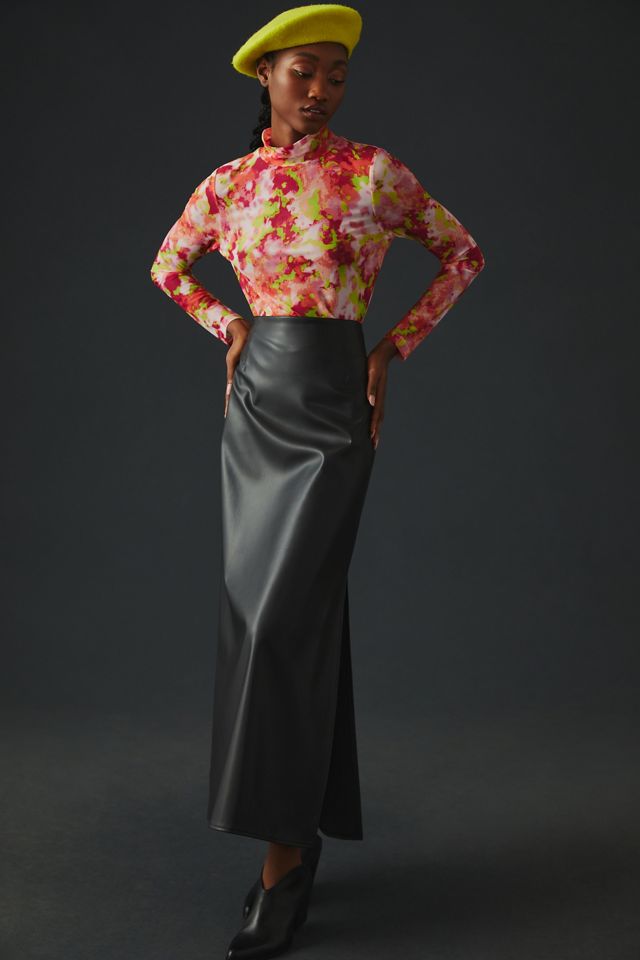 By Anthropologie Mesh Turtleneck Top #3