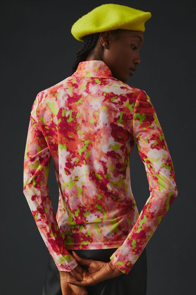 By Anthropologie Mesh Turtleneck Top #4