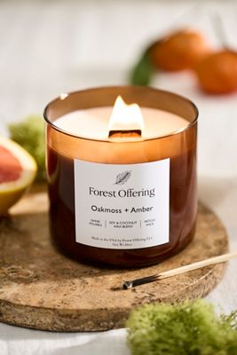 Forest Offering Candle, Oak Moss + Amber