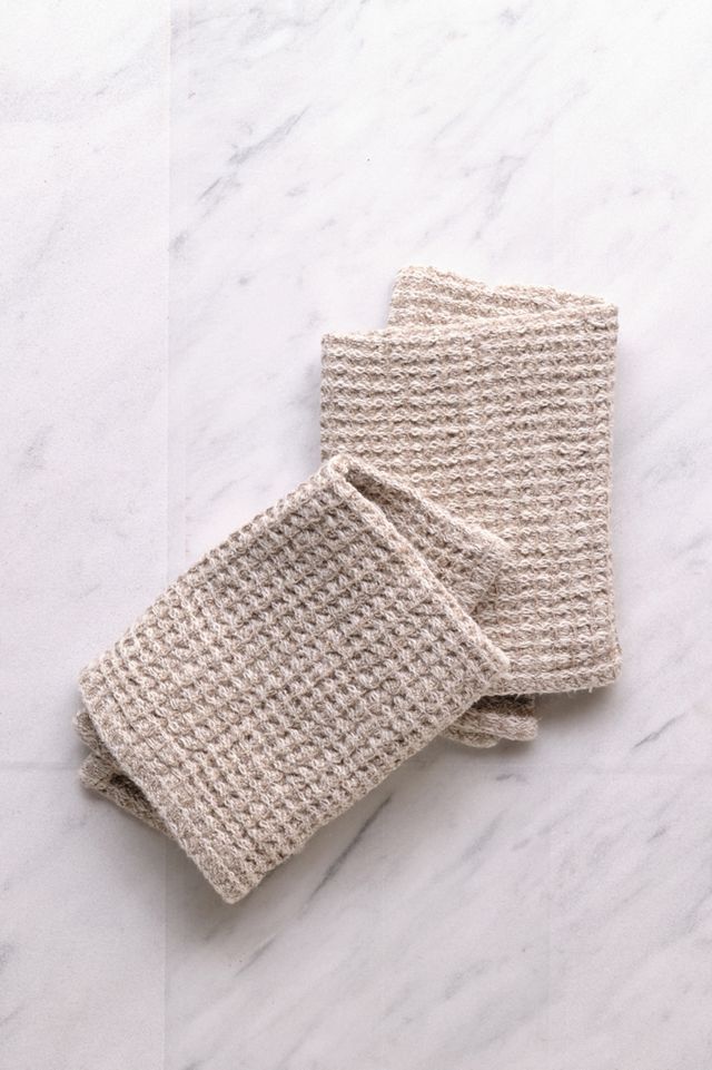 Waffle Linen Dishcloths, Set of 2 #1