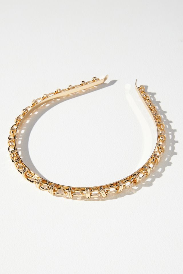 Mixed Metal Chain Headband Anthropologie